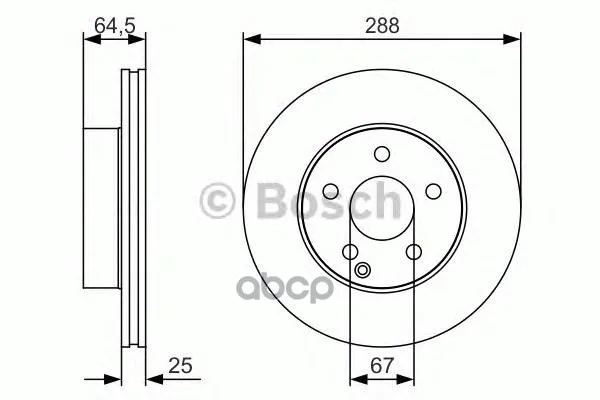 Тормозной Диск Передний Premium 2 Bosch арт. 0986479S83