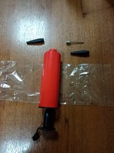 Pelotas Mini bomba de accesorios de globos inflador mano empuje de la bomba de aire de dos tipos de agujas fiesta portátil de aluminio bomba de balón