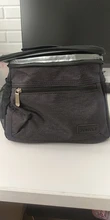 Tomule térmica almuerzo bolsa para las mujeres de los hombres, bolsas de moda Picnic portátil bolsas impermeable estuche de aislamiento térmico negro