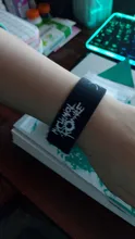Pulsera de silicona para hombre y mujer, banda de música Punk Rock
