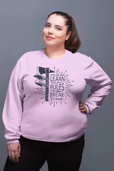 

Angemiel Wear To Break Rules Öğren Pink Women Sweatshirts