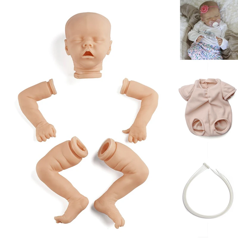 RSG Reborn Baby Doll 17 дюймов реалистичные Новорожденные Спящая девочка Близнецы