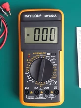Multímetro Digital profesional DT9205A, medidor Manual de rango de voltaje, valores eficaces verdaderos, probador de transistores, herramienta de electricista