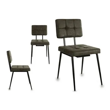 

Dining Chair Grey Leather (58 x 87 x 43,5 cm)