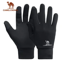 Зимние спортивные перчатки CAMEL для бега, фитнеса, мотора, для мужчин и женщин, плюс бархатные теплые велосипедные уличные перчатки, треккинговые Эластичные на ощупь Зимние спортивные перчатки CAMEL для бега, фитнеса, мотора, для мужчин и женщин, плюс бархатные теплые велосипедные уличные перчатки, треккинговые Эластичные на ощупь