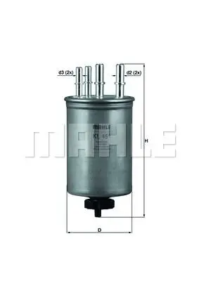 Фильтр топл.\ Jaguar S-type 2.7D 04 MAHLE KNECHT KL451