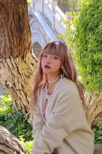 OneNonly-Peluca de cabello sintético largo degradado para mujer, pelo Natural resistente al calor, ondulado y suelto con flequillo, color marrón y Rubio, para Cosplay