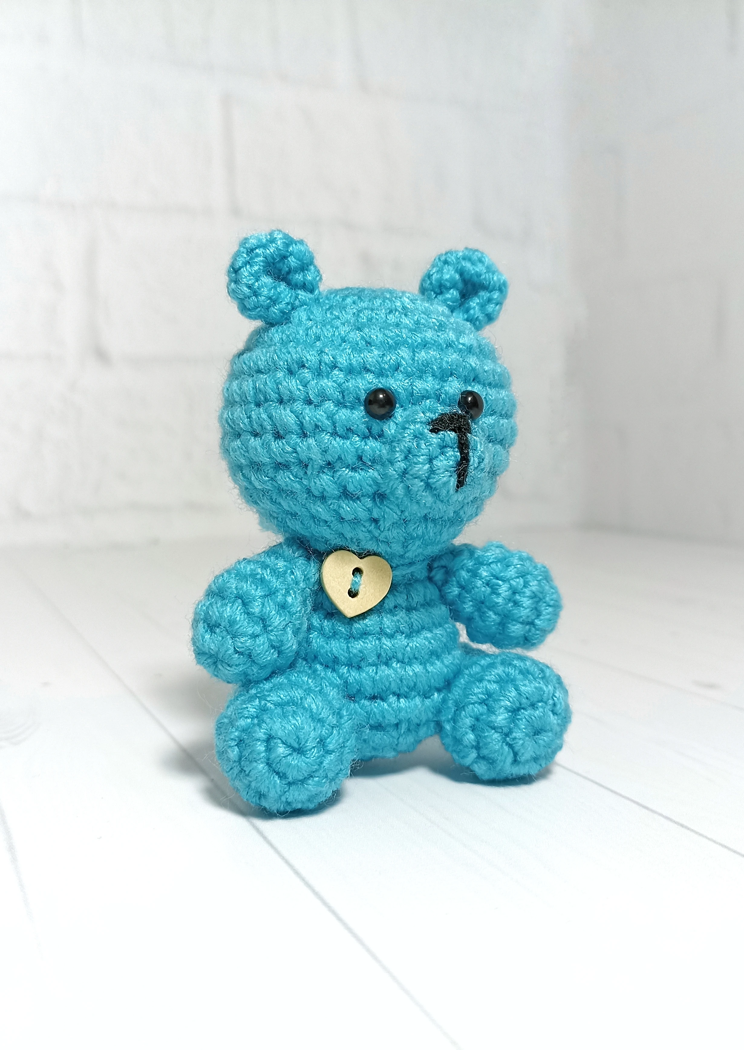 Мишка ручной работы амигуруми мини-игрушка вязаный крючком мишка сувенир