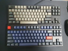 PBT Keycap Keyboard-Key-Cap Mx-Switches Cherry-Profile Gray Dolch Double-Shot Black Blue