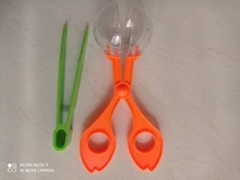 2 unids/set niños portátiles bicho insecto Catcher tijeras pinzas pinza biología limpieza juguete herramienta niños niño la exploración de naturaleza