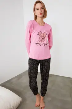 

Trendyol Printed Knitted Pajamas Set THMAW21PT0744
