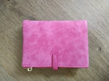 Monedero pequeño de piel sintética con cierre a presión para mujer, cartera pequeña mate