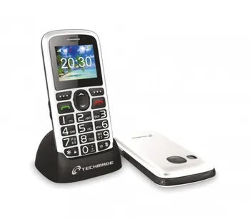 

TM-C08BK Phone for elderly TECHMADE SOS button and charging dock