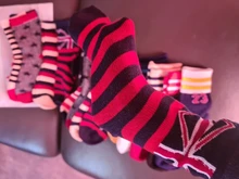 NIÑOS Calcetines de algodón niños Otoño e Invierno de lunares para chicas niños deporte tiras calzado 5 pares barato SandQ Baby nuevo