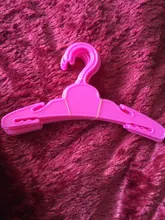 Muñeca de 10 unids/lote muñecas percha blanco rosa perchas de plástico americano recién nacido bebé accesorios 18 pulgadas muñeca