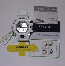 Relojes hombres reloj Digital blanco SMAEL deporte reloj de 50M resistente al agua de fecha reloj masculino Digital relojes militares de hombres deporte