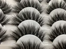 Pestañas postizas 3D de visón Natural, accesorio de maquillaje de imitación, 3D, 5/8/14 pares