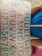 DIY de fundición molde Outgeek atrás números alfabeto molde de fundición para joyas invertido carta molde para fabricar joyas DIY pastel de azúcar artesanal