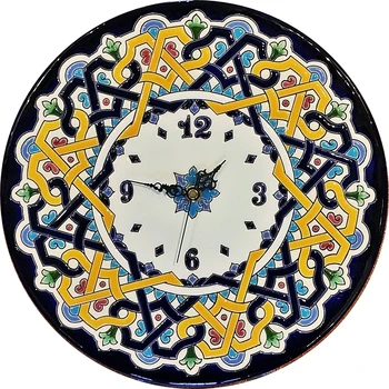 

Ceramic clock Spanish's 29 cm./11.4 in. diameter-Glazed up handmade-ARTECER-Clock Wall-Home & Decoration-