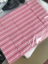 Mini bloques de doble cara para limas de uñas, esponja colorida, tira de tope de lijado, herramientas de manicura de pulido, 10/25/50 Uds. Por lote