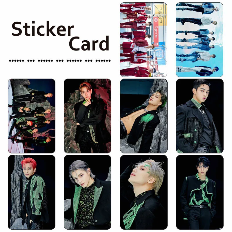 

KPOP 10 pcs/set One (Monster & Infinity Card Sticker Bus Sticker MARK BAEKHYUN MARK KAI LUCAS TEN Super M Fans Collection