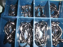 Fishing-Hooks-Set Sea-Tackle Pet-Accessories Carbon-Steel 100pcs/Box Barbed-Carp 10-Sizes