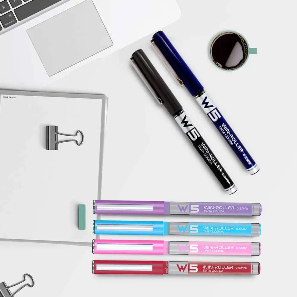 Starplast Liquid Ink W5 Pens, 0.5mm, Professional Pigment, Long Lasting, Fine Tip For Writing