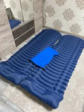 Zomake-esponja a presión con el pie para acampar al aire libre, colchoneta para dormir al aire libre, para senderismo, 200x66cm