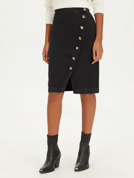 

Button Jean Skirt