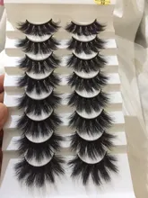 5/8 pares 3D visón pestañas 20mm pestañas 3D de pestañas falsas naturales NATURALES DE Pestaña de visón extensión belleza maquillaje pestañas