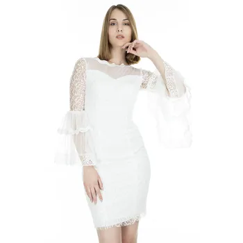 

Trend Handles Flounces Evening Dress WOMEN ABİYE DRESS 4784235