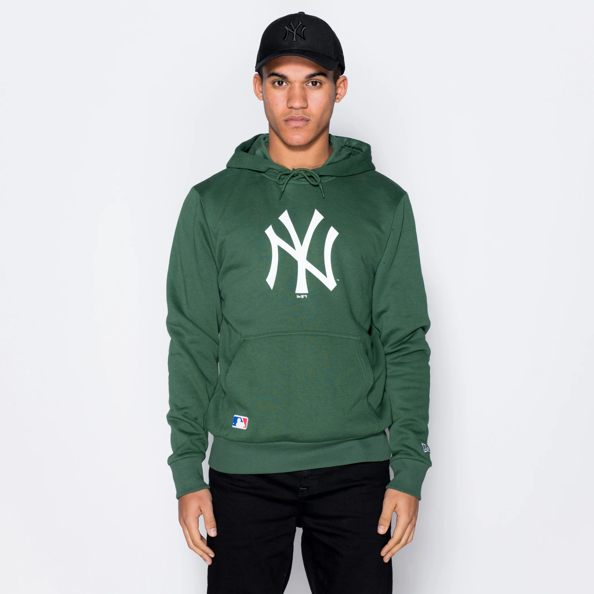 Толстовка с капюшоном, бренд, Нью-Йорк, Yankees The League, цвет зеленый