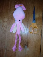 Puppy-Rope-Toys Dog-Toy Octopus Squeak Plush Pet Chew Pink Cute Squid Pet-Cat BB