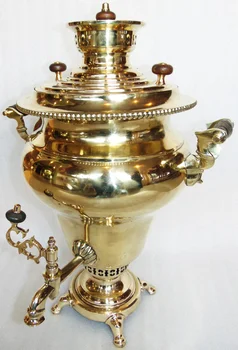 

Samovar in the form of "vase smooth". Material: polished brass. Factory: тулпатронзавод. Volume: 7 L