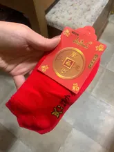 Caliente 1 par bendición calcetines rojos en calcetines de tubo hombres y mujeres paso en el villano calcetines rojos cuatro estaciones de boda Calcetines