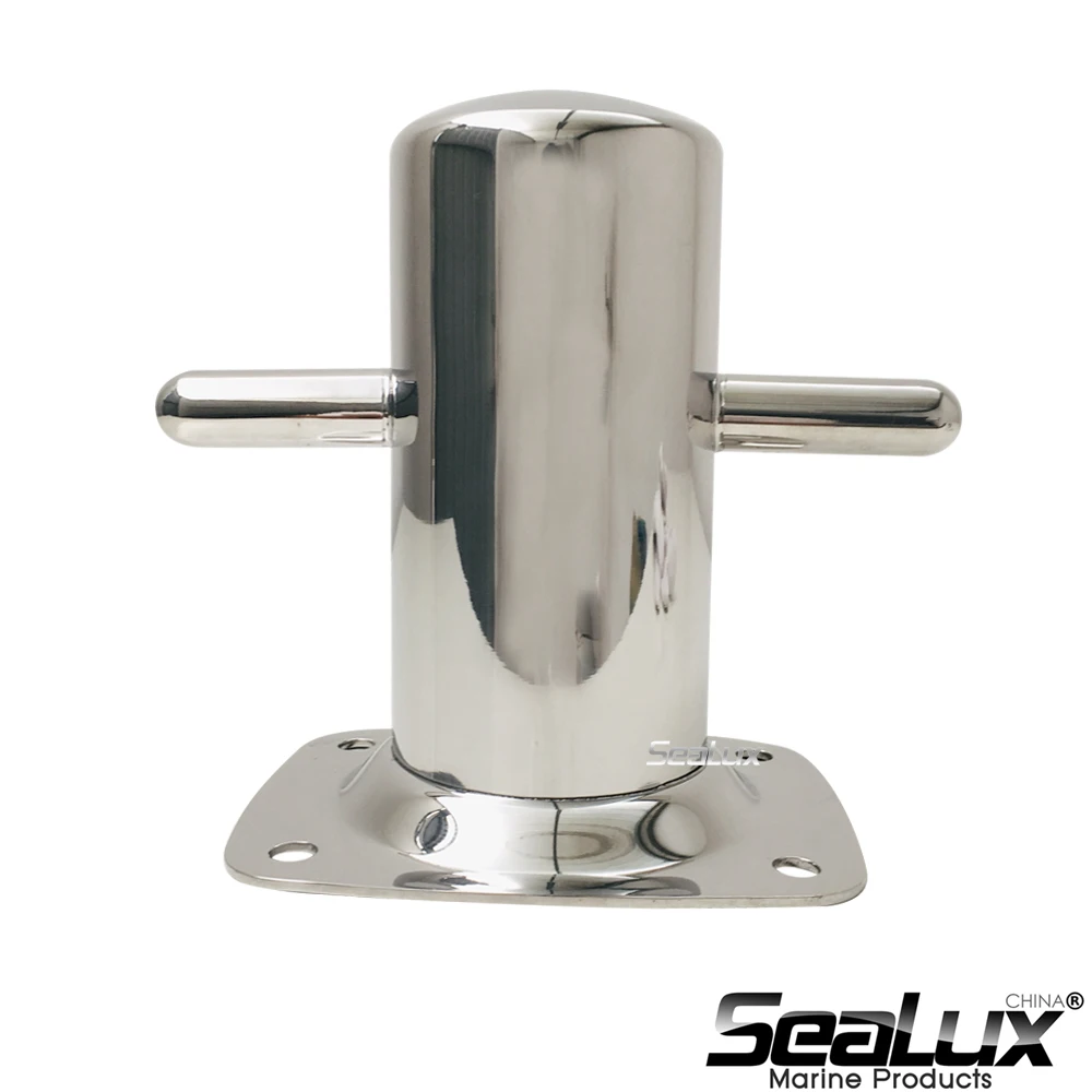 

Sealux Marine Grade Stainless Steel Bollard with base mirror finish for Boat Yacht Fishing Marine Accessories