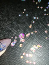 Diamantes de imitación sin adhesivo por calor súper brillantes, cristal AB, parte trasera plana, costura, strass y tela, prendas de vestir, decoraciones de pedrería, SS3-SS50