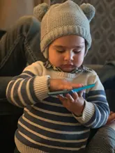 Baby Bonnet Cap Beanie Pompom Kids Hat Knitted Warm Newborn Winter Cute Thick Ear 