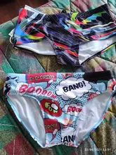 Azul Flor de impresión de los hombres nadar breve Bikini Gay baño impermeable bañador de natación surf playa pantalón Sexy traje de pantalones cortos