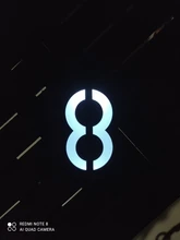 Address-Lamp Doorplate Led-Light House Number Rechargeable-Battery Solar 