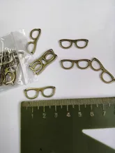 20 piezas de gafas de sol con dijes 29x20mm colgantes de Color plata bronce tibetano joyería antigua para hacer manualidades hechas a mano