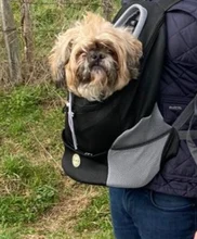 2020 nuevo doble hombro portátil de viaje mochila al aire libre bolsa de transporte perro mascota frente perro bolsa de malla de mochila de la venta al por mayor