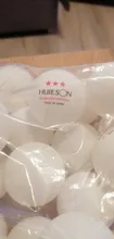 Huieson-pelotas de tenis de mesa 30 50 100, Material inglés, 3 estrellas, 40 + Pelotas de Ping Pong de plástico ABS, para entrenamiento de tenis de mesa