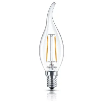 

LED bulb Classic Candle E14, 2 W equivalent to 25 W natural white light CaldaPHILIPS6.75
