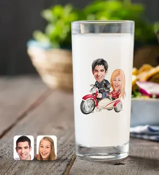 

Personalized Valentine Caricature Of Raki Bardağı-12