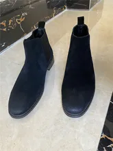 Genuino de los hombres botas de cuero Chelsea de tamaño 39-46 cómodas WOOTTEN de moda de la marca de 2021 hombres botas de zapatos de los hombres # KD463