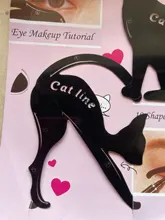 Beauty-plantillas de molde para cejas para mujer, 2 unids/lote, utensilio de maquillaje para ojos, delineador, plantilla moldeadora