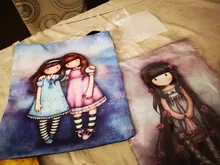 Bolso de diseñador para mujer, bolsa de hombro de lona duradera de alta calidad con estampado de dibujos animados, bolso escolar para chicas