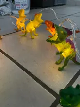 String-Light World-Decor Dinosaur Jurassic Party Christmas LED 10 for Kids Children's