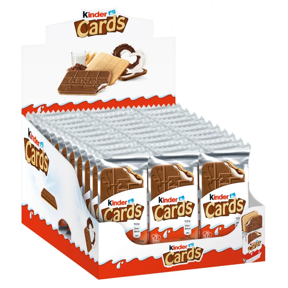 GALLETAS KINDER CARDS 30 Paquetes — Cash Moron